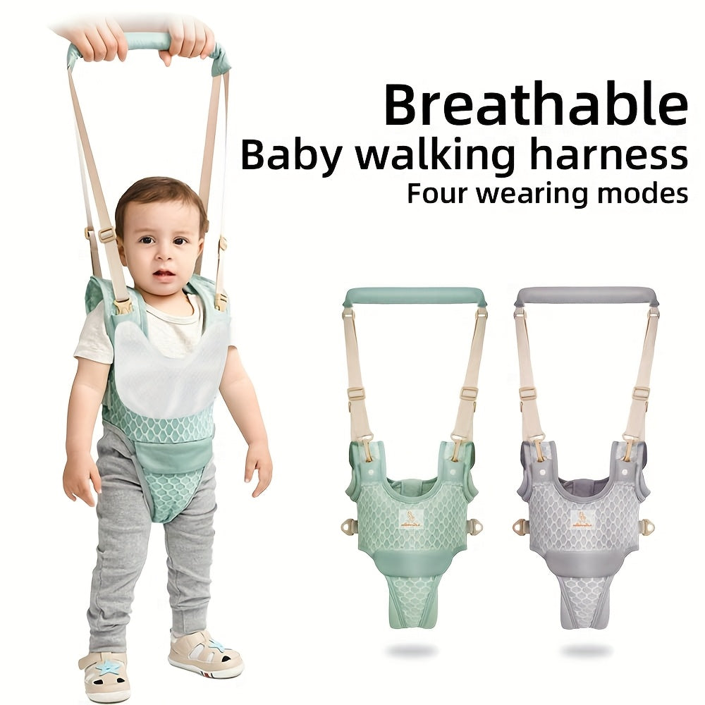 One Upgraded Baby Walker Featuring an Adjustable Breathable Design And Reinforced Crotch Support. The Crotch Piece Can Be Removed for Use As Both a Walker And a Baby Carrier. Ideal for Both Indoor And Outdoor Activities