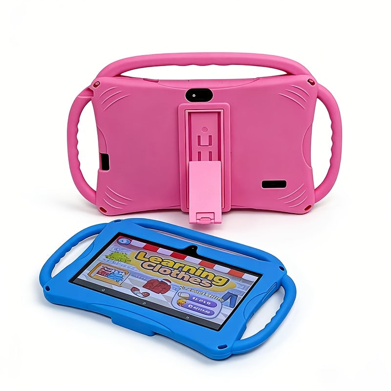 7-inch Tablet with Three-handle Stand, Eye-protection Screen Featuring Learning Software, WIFI, Android System with 2GB RAM + 32GB ROM