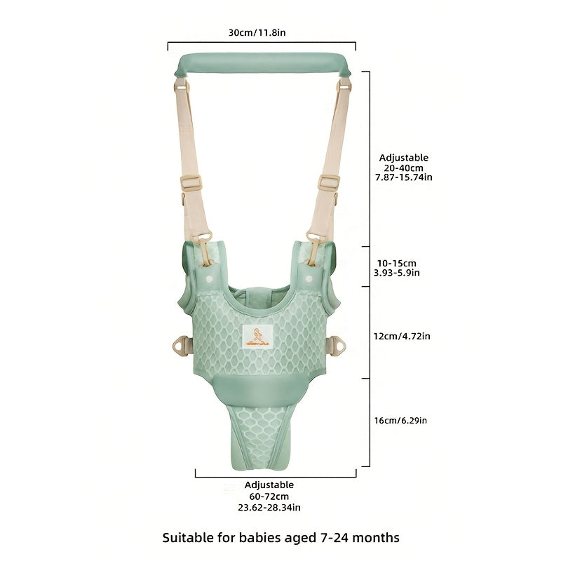 One Upgraded Baby Walker Featuring an Adjustable Breathable Design And Reinforced Crotch Support. The Crotch Piece Can Be Removed for Use As Both a Walker And a Baby Carrier. Ideal for Both Indoor And Outdoor Activities