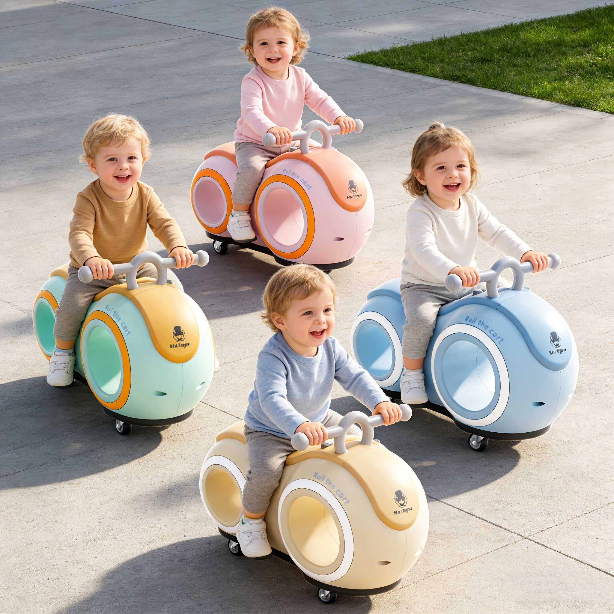 220LBS Anti-Tip Toddler Walker Balance Bike | Four-Wheel Design Featuring Music And Lights | Perfect for Indoor And Outdoor Use for Ages 12-24 Months | Designed for Girls | Great Gift for Valentine'S Day, Easter, Family Events, And Birthdays