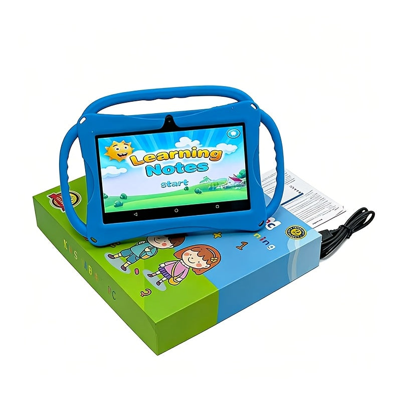 7-inch Tablet with Three-handle Stand, Eye-protection Screen Featuring Learning Software, WIFI, Android System with 2GB RAM + 32GB ROM