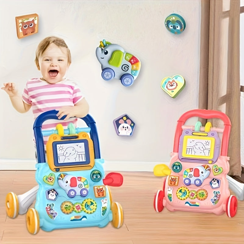Baby Walker Push Cart, a Magical Tool for Infants to Learn to Stand And Walk, Designed to Prevent Tipping Over, a Toy for Children And Infants