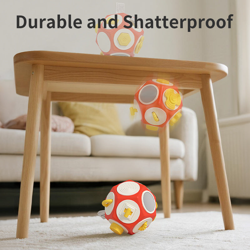 12-Sided Sensory Activity Cube for Toddlers, Multi-Function Early Learning Toy