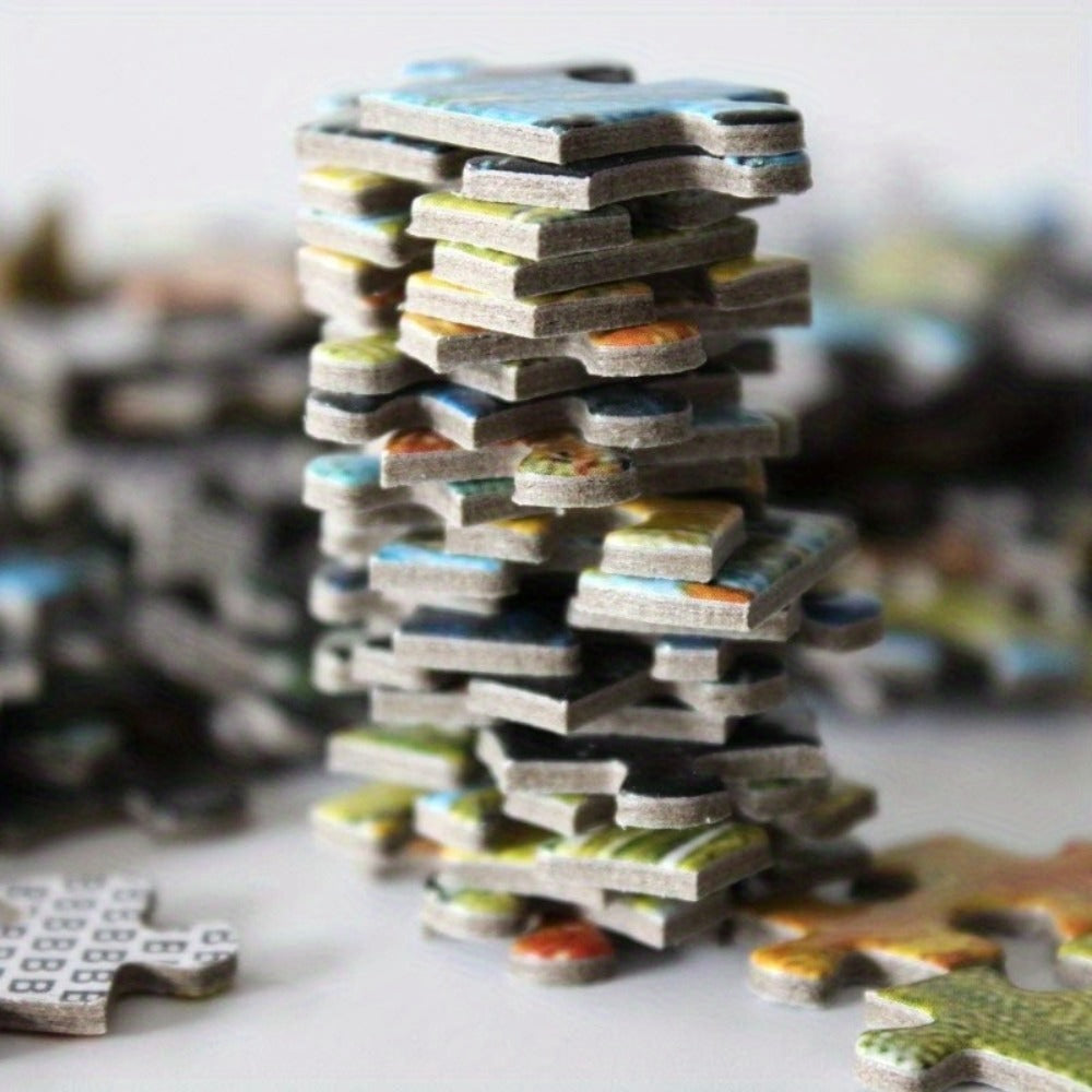 Bubududu Couple Bear Poster Jigsaw Puzzle, a Large Puzzle Gift That Is Intellectually Stimulating, Helps Relieve Stress, And Is a Fun Game for Families. Ideal for Decorating Your for Home Living Room Or Office