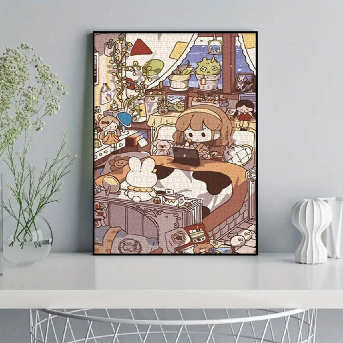 500\u002F1000\u002F1200pcs Jigsaw Puzzle Suitable for & Families - Thick Durable Cardboard with Seamless Edges, Complex Brain, Vibrant Colors - Ideal Gift for Puzzle Lovers, 500\u002F1000\u002F1200pcs for, Fun Activity for Focus & Creativity, Portable