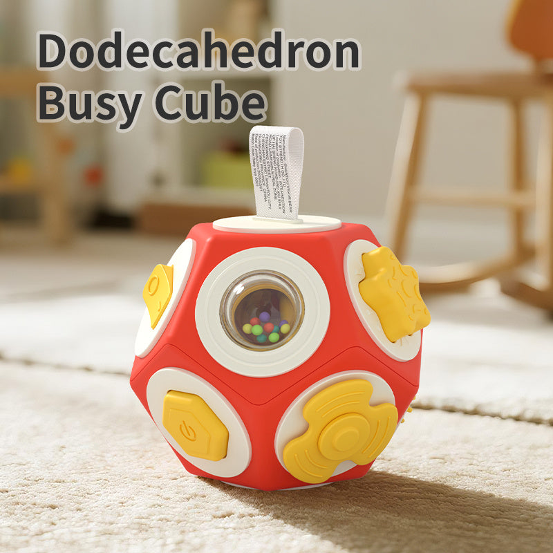12-Sided Sensory Activity Cube for Toddlers, Multi-Function Early Learning Toy