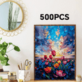 1000\u002F500pcs Tulip, Sky, And Cloud Paper Puzzle, a Large Interactive Game for Adults And Families, Home Decor Brain Challenge, Fun Gift Ideas, Family Game Night | Vibrant Puzzle Design | Cardboard Puzzle
