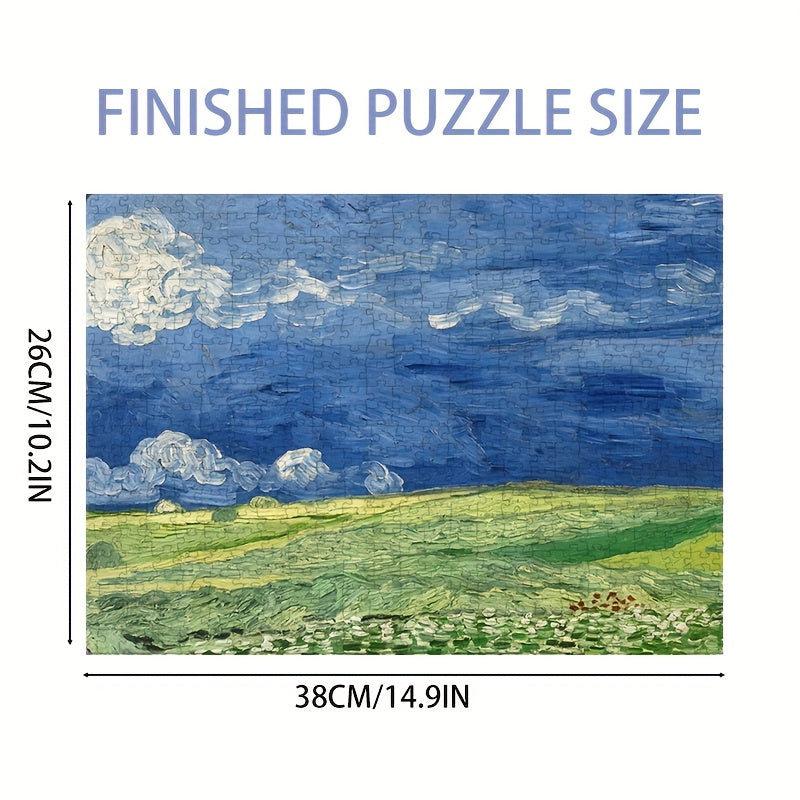 500pcs Van Gogh Jigsaw Puzzle for - Mini Artist-Designed Puzzle with Iconic Brushstroke Art, Portable Pieces Suitable for, Office & Travel - Challenging Brain Activity, Christmas Gift Idea (500pcs)