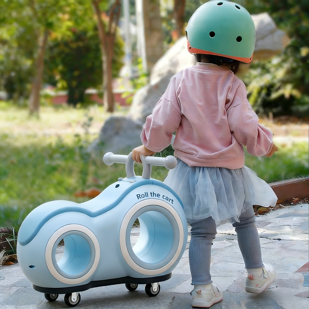 220LBS Anti-Tip Toddler Walker Balance Bike | Four-Wheel Design Featuring Music And Lights | Perfect for Indoor And Outdoor Use for Ages 12-24 Months | Designed for Girls | Great Gift for Valentine'S Day, Easter, Family Events, And Birthdays