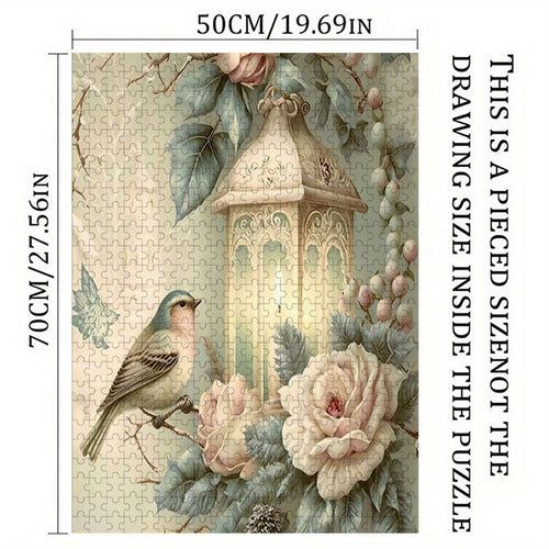 1000pcs Large Jigsaw Puzzle Suitable for s & - -Scratch Puzzle Pieces, Challenging Floral Garden with & Lanterns, Vibrant Multicolor Large Picture for family, or Holiday Gift