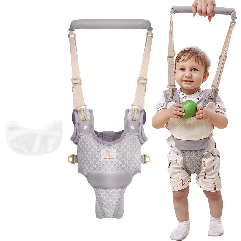 One Upgraded Baby Walker Featuring an Adjustable Breathable Design And Reinforced Crotch Support. The Crotch Piece Can Be Removed for Use As Both a Walker And a Baby Carrier. Ideal for Both Indoor And Outdoor Activities