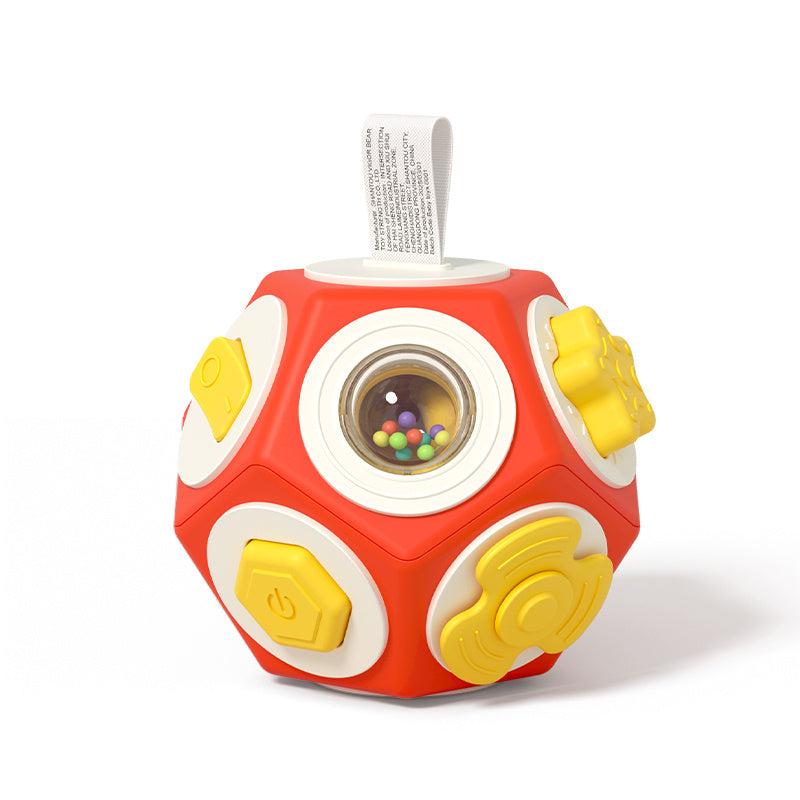 12-Sided Sensory Activity Cube for Toddlers, Multi-Function Early Learning Toy