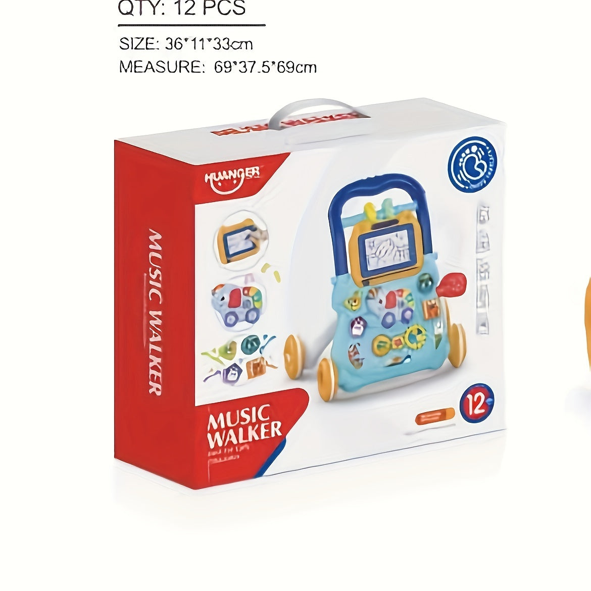 Baby Walker Push Cart, a Magical Tool for Infants to Learn to Stand And Walk, Designed to Prevent Tipping Over, a Toy for Children And Infants